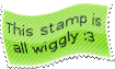 this stamp is all wiggly