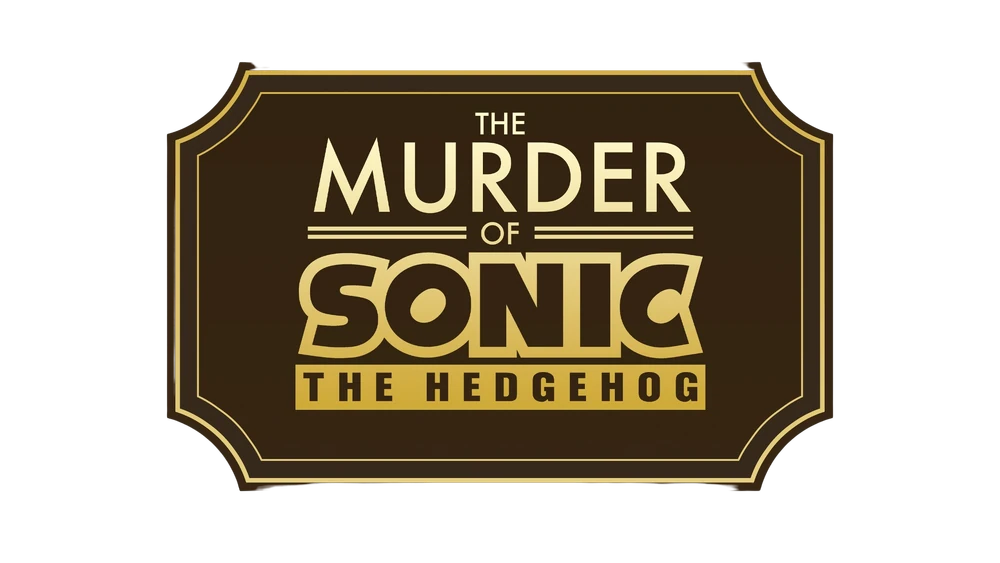 the logo for the murder of sonic the hedgehog game